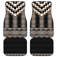 Brown Taniko Aotearoa Car Mats Niho Taniwha Mix Poutama LT14 - Polynesian Pride