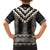 Brown Taniko Aotearoa Family Matching Short Sleeve Bodycon Dress and Hawaiian Shirt Niho Taniwha Mix Poutama LT14