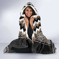 Brown Taniko Aotearoa Hooded Blanket Niho Taniwha Mix Poutama LT14 - Polynesian Pride