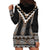 Brown Taniko Aotearoa Hoodie Dress Niho Taniwha Mix Poutama LT14