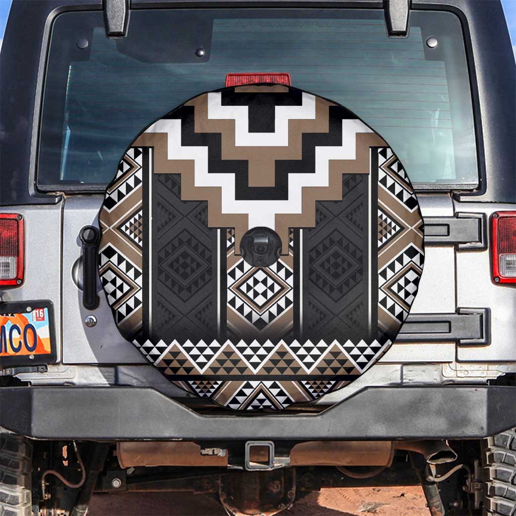 Brown Taniko Aotearoa Spare Tire Cover Niho Taniwha Mix Poutama LT14