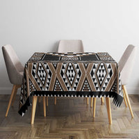 Brown Taniko Aotearoa Tablecloth Niho Taniwha Mix Poutama LT14 - Polynesian Pride