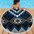 Blue Taniko Aotearoa Beach Blanket Niho Taniwha Mix Poutama