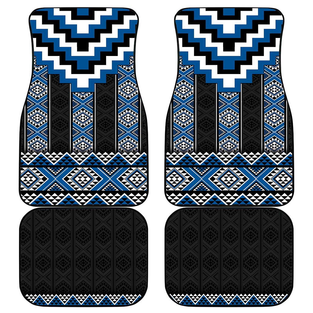 Blue Taniko Aotearoa Car Mats Niho Taniwha Mix Poutama LT14 - Polynesian Pride