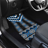 Blue Taniko Aotearoa Car Mats Niho Taniwha Mix Poutama LT14 - Polynesian Pride