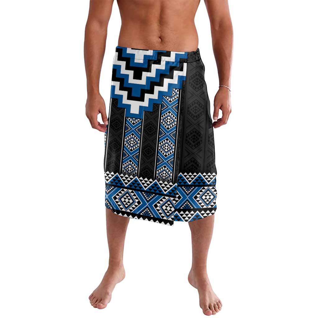 Blue Taniko Aotearoa Lavalava Niho Taniwha Mix Poutama LT14