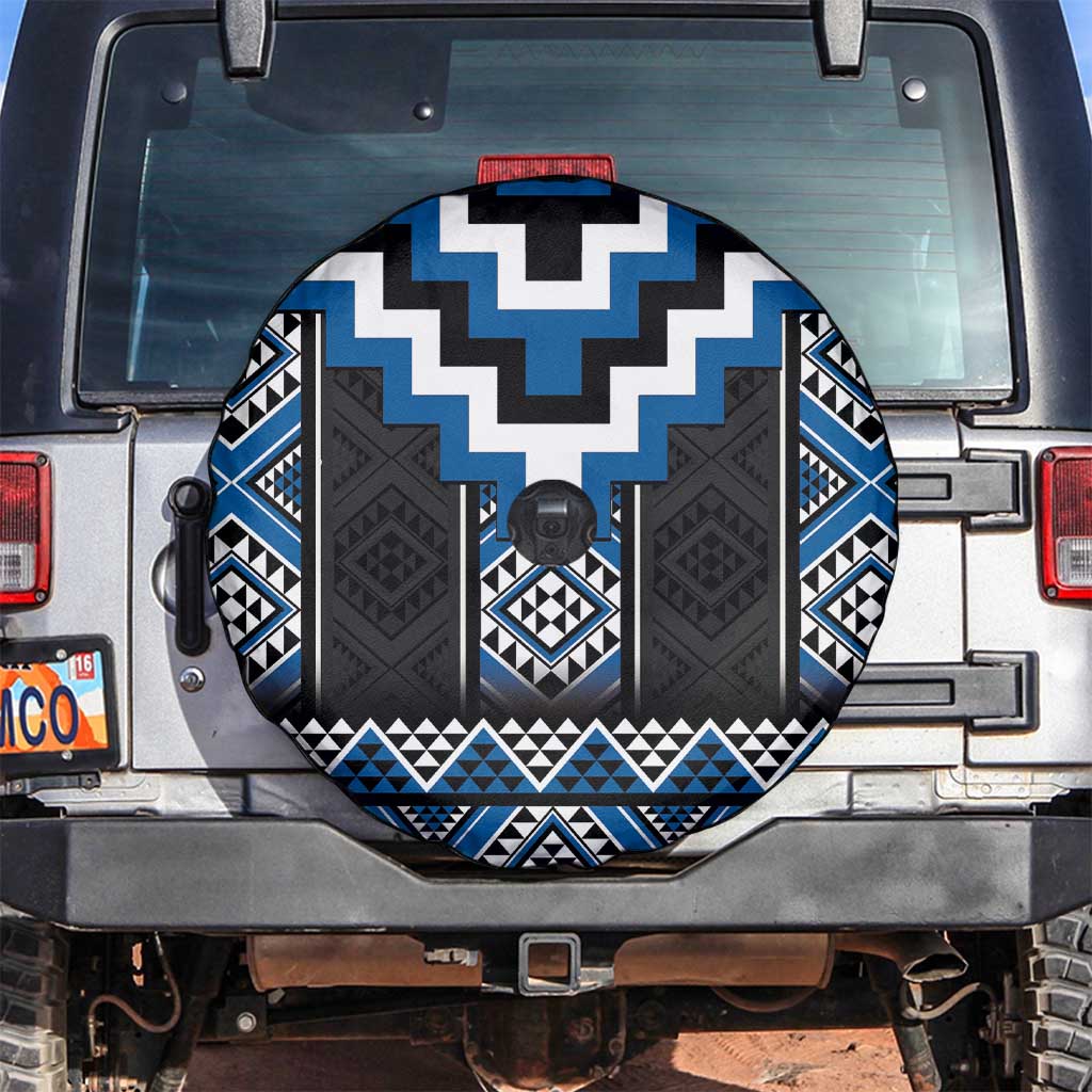 Blue Taniko Aotearoa Spare Tire Cover Niho Taniwha Mix Poutama LT14