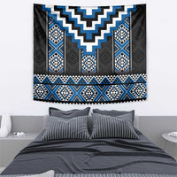 Blue Taniko Aotearoa Tapestry Niho Taniwha Mix Poutama LT14 - Polynesian Pride