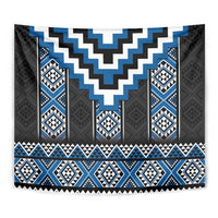 Blue Taniko Aotearoa Tapestry Niho Taniwha Mix Poutama LT14 - Polynesian Pride