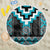 Turquoise Taniko Pattern Aotearoa Beach Blanket Niho Taniwha Mix Poutama