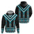 Turquoise Taniko Pattern Aotearoa Hoodie Niho Taniwha Mix Poutama LT14