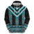 Turquoise Taniko Pattern Aotearoa Hoodie Niho Taniwha Mix Poutama LT14