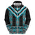 Turquoise Taniko Pattern Aotearoa Hoodie Niho Taniwha Mix Poutama LT14