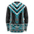 Turquoise Taniko Pattern Aotearoa Long Sleeve Shirt Niho Taniwha Mix Poutama LT14