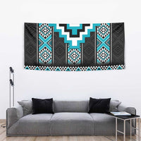 Turquoise Taniko Pattern Aotearoa Tapestry Niho Taniwha Mix Poutama LT14 - Polynesian Pride