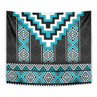 Turquoise Taniko Pattern Aotearoa Tapestry Niho Taniwha Mix Poutama LT14 - Polynesian Pride