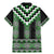 Green Taniko Pattern Aotearoa Family Matching Mermaid Dress and Hawaiian Shirt Niho Taniwha Mix Poutama LT14