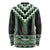 Green Taniko Pattern Aotearoa Long Sleeve Shirt Niho Taniwha Mix Poutama LT14