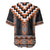 Orange Taniko Pattern Aotearoa Baseball Jersey Niho Taniwha Mix Poutama LT14