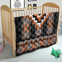 Orange Taniko Pattern Aotearoa Quilt Niho Taniwha Mix Poutama LT14 - Polynesian Pride