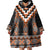 Orange Taniko Pattern Aotearoa Wearable Blanket Hoodie Niho Taniwha Mix Poutama LT14