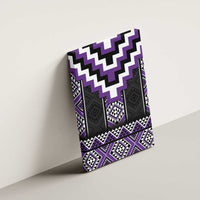 Purple Taniko Pattern Aotearoa Canvas Wall Art Niho Taniwha Mix Poutama LT14 - Polynesian Pride