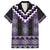 Purple Taniko Pattern Aotearoa Family Matching Puletasi and Hawaiian Shirt Niho Taniwha Mix Poutama LT14