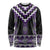 Purple Taniko Pattern Aotearoa Long Sleeve Shirt Niho Taniwha Mix Poutama LT14