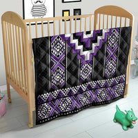 Purple Taniko Pattern Aotearoa Quilt Niho Taniwha Mix Poutama LT14 - Polynesian Pride