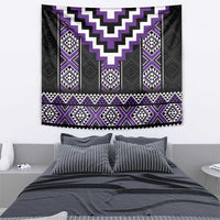 Purple Taniko Pattern Aotearoa Tapestry Niho Taniwha Mix Poutama LT14 - Polynesian Pride
