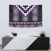 Purple Taniko Pattern Aotearoa Tapestry Niho Taniwha Mix Poutama LT14 - Polynesian Pride