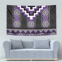 Purple Taniko Pattern Aotearoa Tapestry Niho Taniwha Mix Poutama LT14 - Polynesian Pride