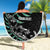 Custom New Zealand Silver Fern Rugby Beach Blanket Aotearoa Kiwi Maori Pattern LT14