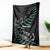 Custom New Zealand Silver Fern Rugby Blanket Aotearoa Kiwi Maori Pattern LT14