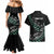 Custom New Zealand Silver Fern Rugby Couples Matching Mermaid Dress and Hawaiian Shirt Aotearoa Kiwi Maori Pattern