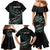 Custom New Zealand Silver Fern Rugby Family Matching Mermaid Dress and Hawaiian Shirt Aotearoa Kiwi Maori Pattern