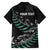 Custom New Zealand Silver Fern Rugby Family Matching Off Shoulder Short Dress and Hawaiian Shirt Aotearoa Kiwi Maori Pattern