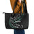 Custom New Zealand Silver Fern Rugby Leather Tote Bag Aotearoa Kiwi Maori Pattern LT14