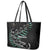 Custom New Zealand Silver Fern Rugby Leather Tote Bag Aotearoa Kiwi Maori Pattern LT14