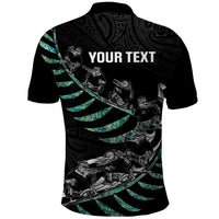 Custom New Zealand Silver Fern Rugby Polo Shirt Aotearoa Kiwi Maori Pattern LT14 - Polynesian Pride