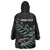 Custom New Zealand Silver Fern Rugby Wearable Blanket Hoodie Aotearoa Kiwi Maori Pattern