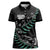 Custom New Zealand Silver Fern Rugby Women Polo Shirt Aotearoa Kiwi Maori Pattern