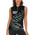 Custom New Zealand Silver Fern Rugby Women Sleeveless Polo Shirt Aotearoa Kiwi Maori Pattern