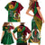 Halo Vanuatu Family Matching Short Sleeve Bodycon Dress and Hawaiian Shirt Happy 44th Independence Anniversary