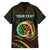 Personalised Vanuatu Family Matching Puletasi and Hawaiian Shirt Yumi 44 Hapi Independens Dei - Black Version