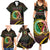 Personalised Vanuatu Family Matching Summer Maxi Dress and Hawaiian Shirt Yumi 44 Hapi Independens Dei - Black Version