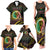 Personalised Vanuatu Family Matching Tank Maxi Dress and Hawaiian Shirt Yumi 44 Hapi Independens Dei - Black Version