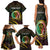 Personalised Vanuatu Family Matching Tank Maxi Dress and Hawaiian Shirt Yumi 44 Hapi Independens Dei - Black Version