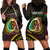 Personalised Vanuatu Hoodie Dress Yumi 44 Hapi Independens Dei - Black Version