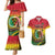 Personalised Vanuatu Couples Matching Mermaid Dress and Hawaiian Shirt Yumi 44 Hapi Independens Dei - Reggae Version